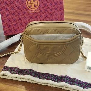 Tory Burch Fleming Camera Bag, Tiramisu